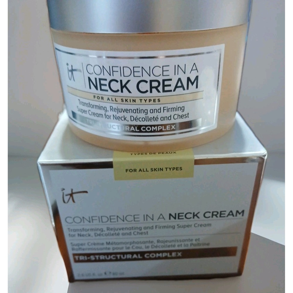IT COSMETICS CONFIDENCE IN A NECK CREAM -FULL SIZE-NIB 2.6oz